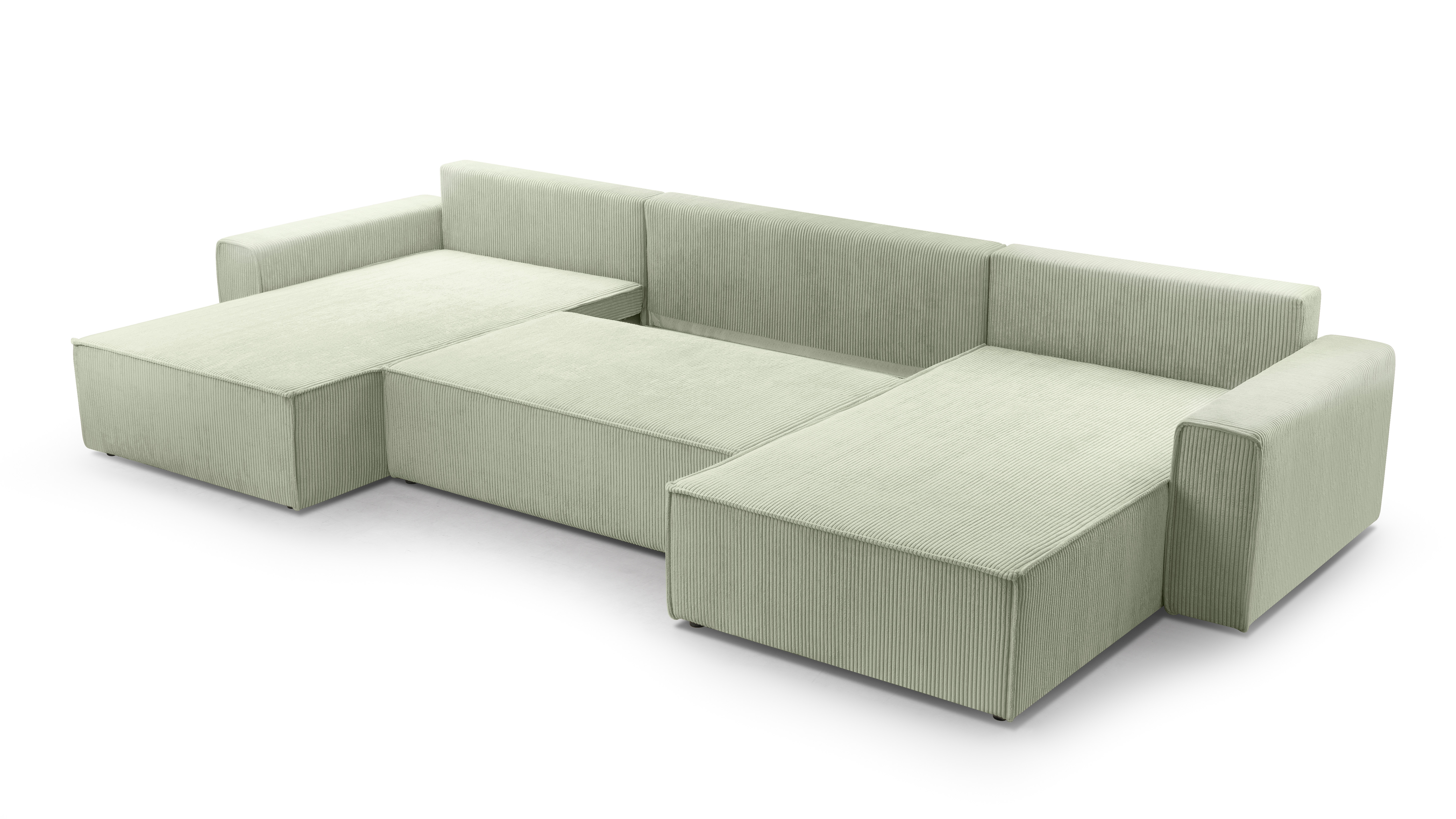 AX LIVING Sofa U Form mit Schlaffunktion Cedria Wohnlandschaft 389cm 