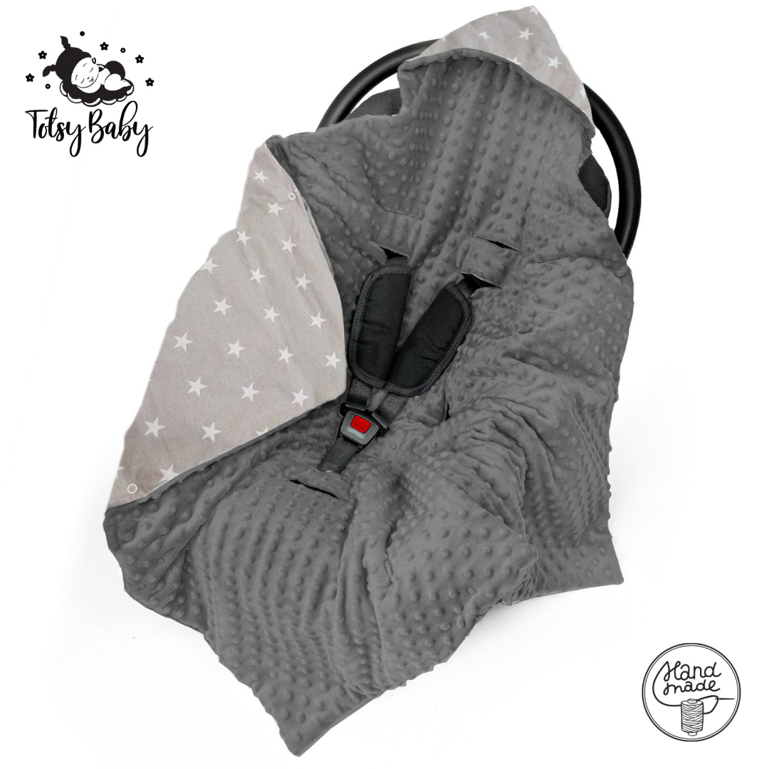 LOOLAY® Baumwolle Einschlagdecke Babyhörnchen Fußsack Decke für Kinderwagen 