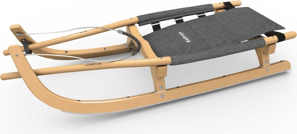 Kathrein Rodel Rennsportrodel Zweisitzer, grau