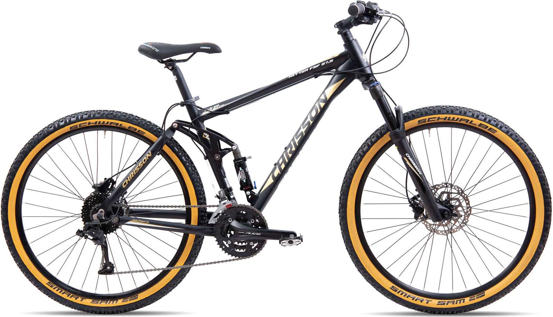 Chrisson Hitter horský bicykel Plne 27.5 palcov ženy muži 170 - 185 cm MTB bicykel 27 prevody trail bike čierny 46 cm