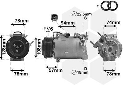 VAN WEZEL 1800K587 Kompresor klimatizácie