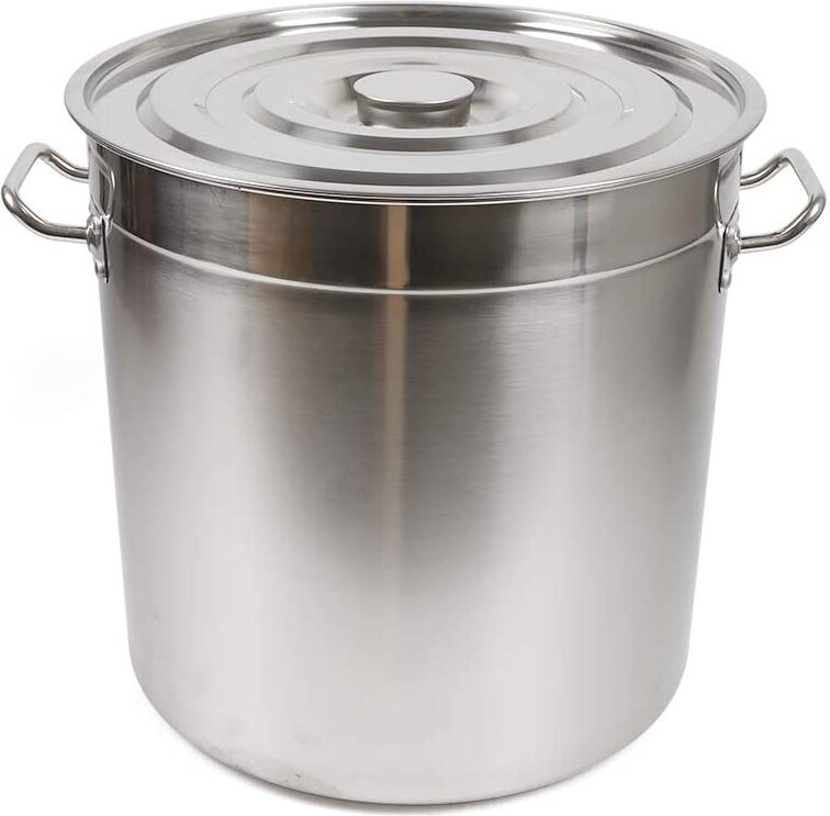 Pentola per zuppa medio-alta, con coperchio, 320 mm, altezza 200 mm, 16,1 litri