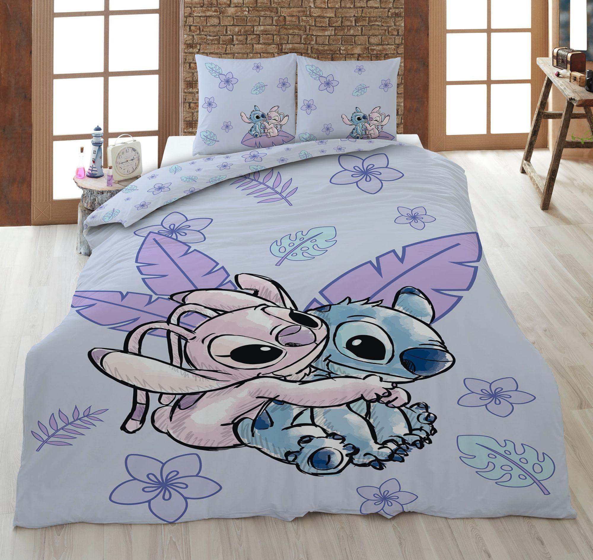 Aymax Disney Lilo und Stitch Wende Bettwäsche 2tlg 135 x 200 cm