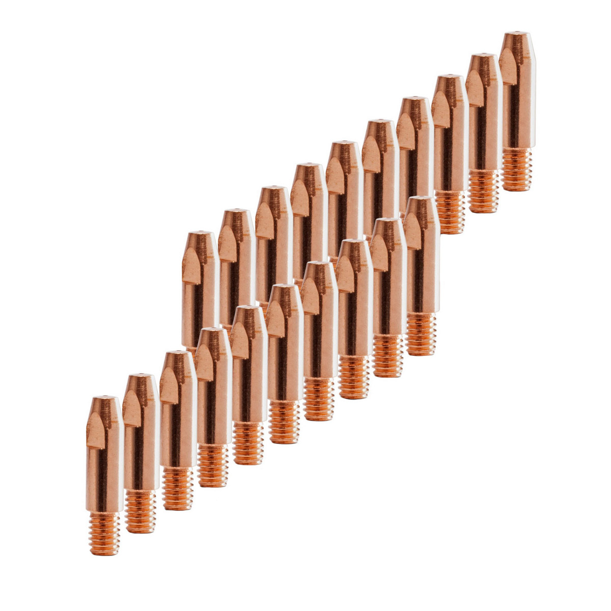 STAHLWERK Stromdüsen Set 40-tlg - M6x25 0,9mm Für MIG MAG Schweißbrenner