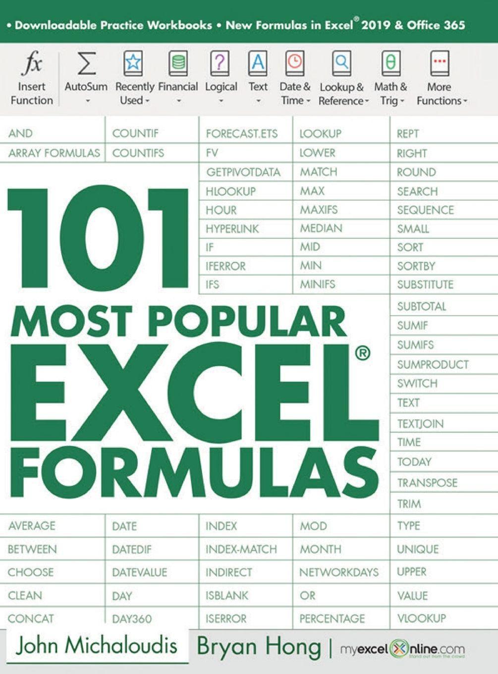 Sonstige Verlage 101 Most Popular Excel Formulas