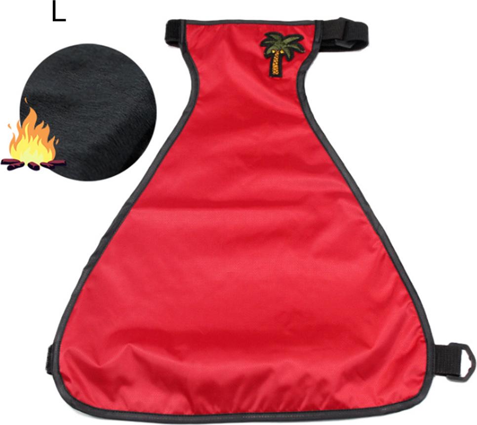 Zlepšená impregnácia brucha pre domáce zvieratá - červená L - Polyester+krátky fleece