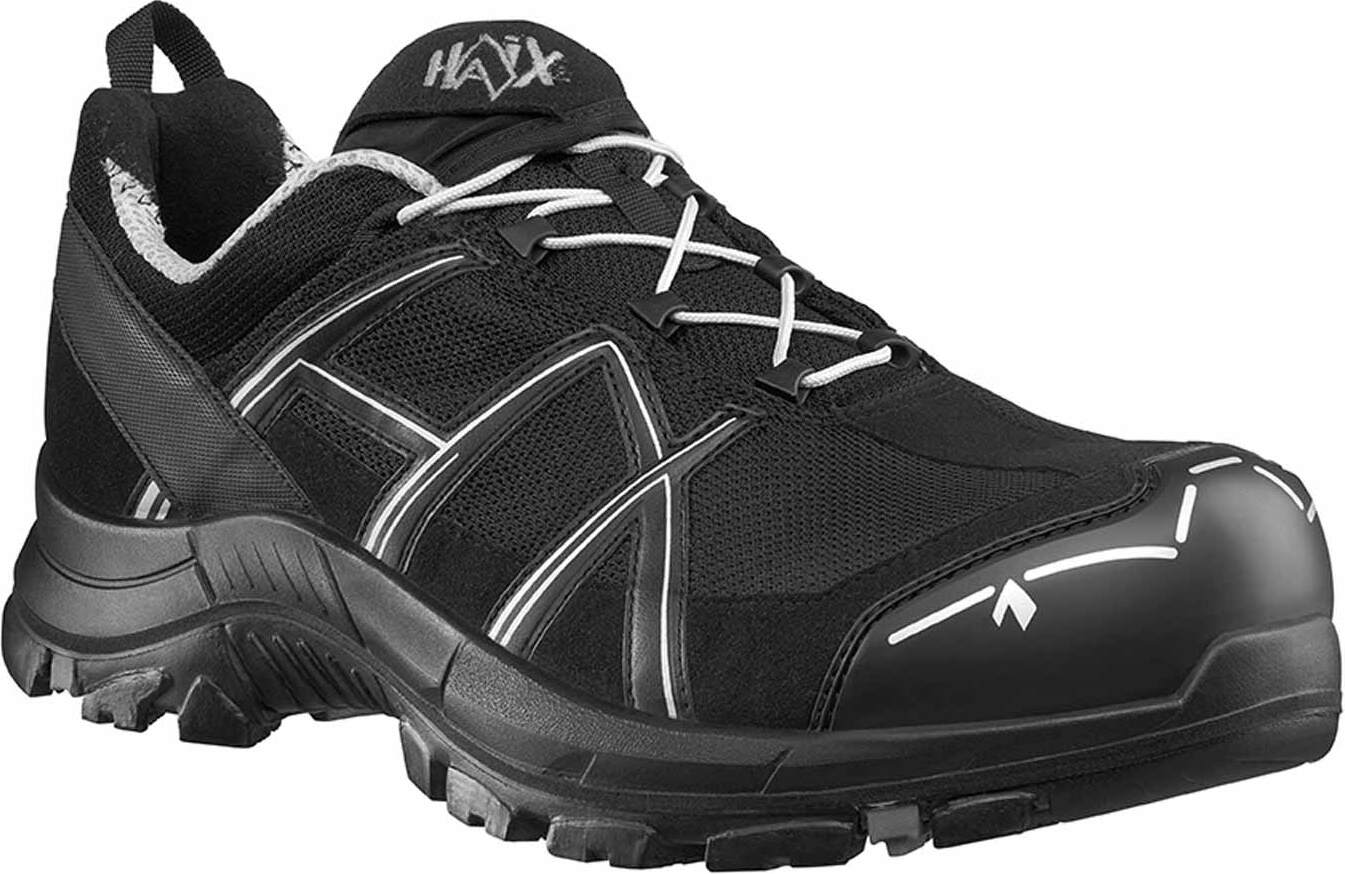 HAIX® HAIX Sicherheitsschuhe BLACK EAGLE Safety 41.1 low S1P schwarz-silber, Arbeitsschuhe, metallfrei, atmungsaktiv, durchtrittssicher, Schnellverschluss Größe:EU 36 / UK 3.5 610003.3.5