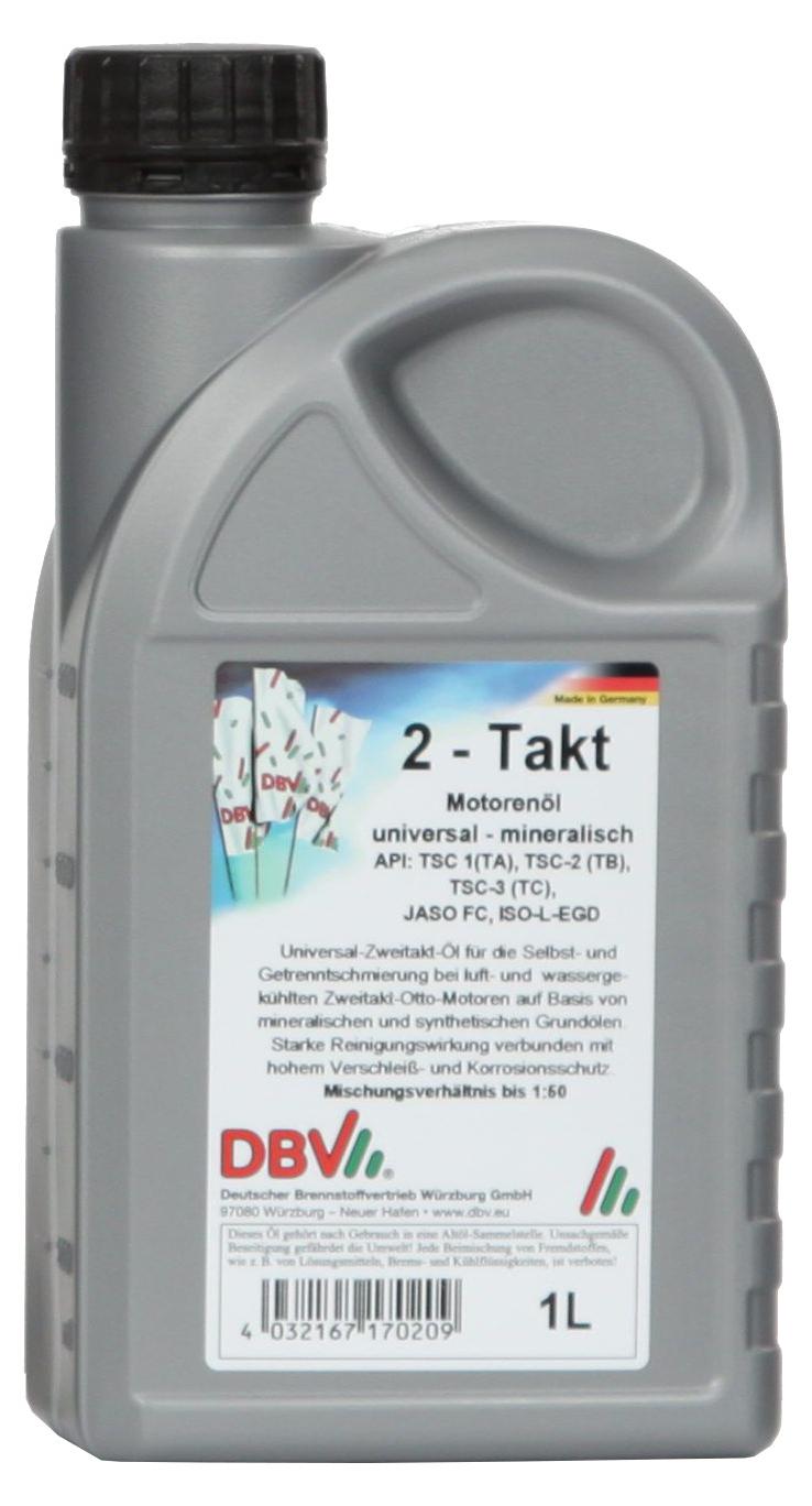 DBV 2-Takt-Öl (mineralisch) 20 x 1-Liter-Dose 17020