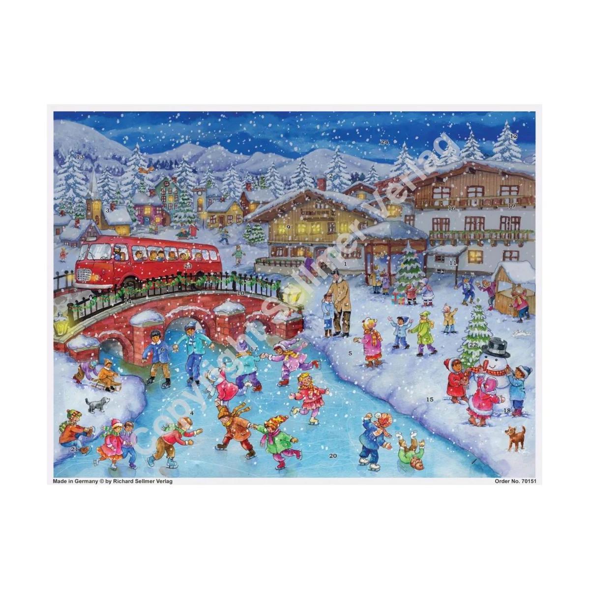 Adventný kalendár „Hry a zábava na snehu“