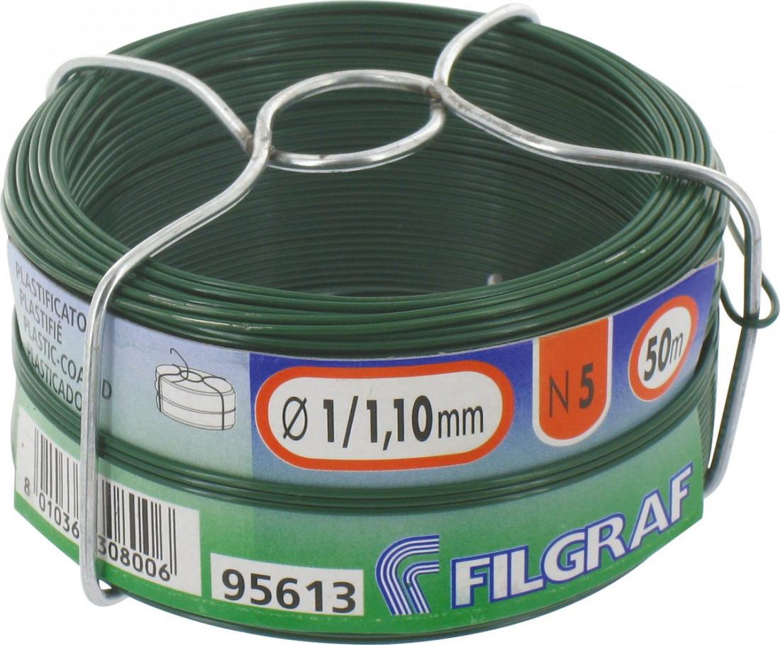 Finish Plastikröllchen 1,1 mm Grün - 50 m