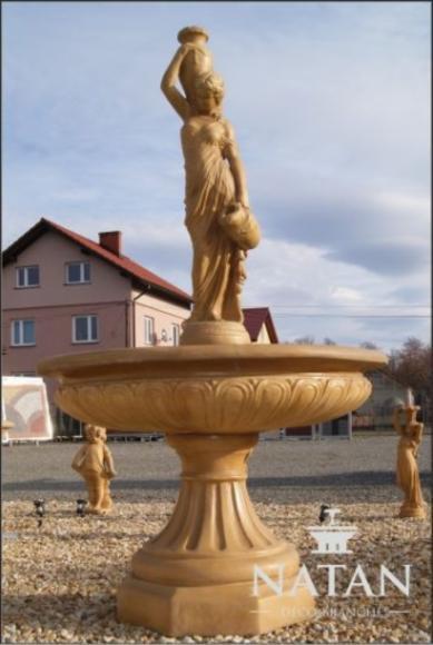 AEA Springbrunnen Garten Teich Brunnen 150cm Steinbrunnen Gartenbrunnen Fontaine JVM4062292043277