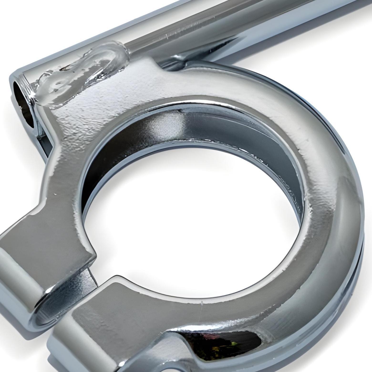 MZA Simson Blinkleuchtenhalter / Blinkleuchtenträger vorne verchromt Ø 10mm für S50, S51, S70 10521-B-60-1