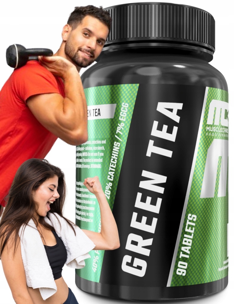 Muscle Care Fettverbrenner, Muskelpflege, Grüner Tee - 90 Tabletten.