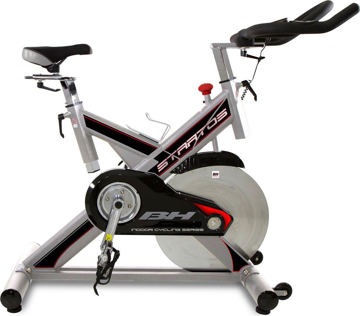 BH Fitness Stratos, Stacionárny bicykel, 130 kg, Čierna, Strieborná, Zvislý / vodorovný, LCD, 570 mm