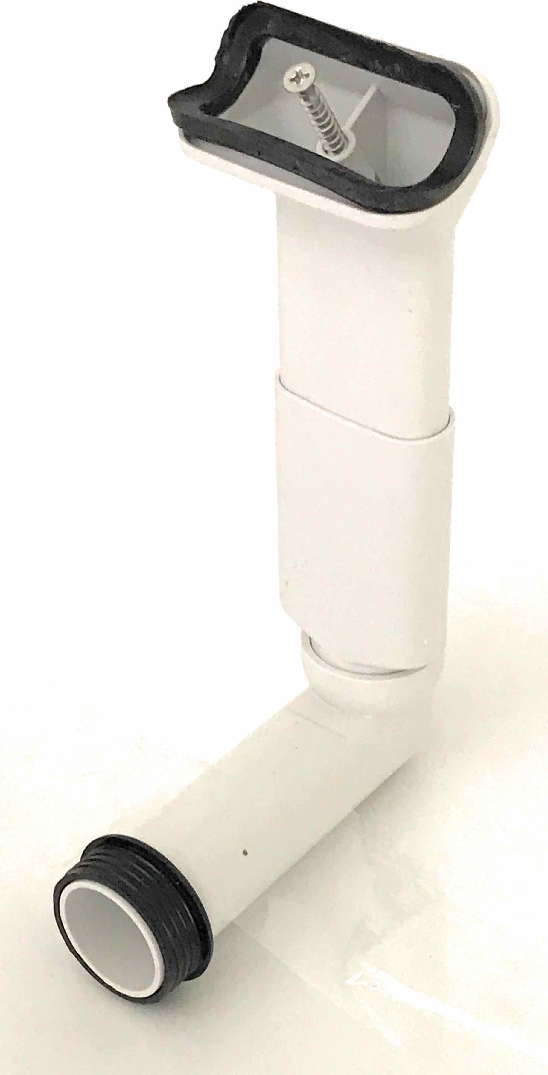 FRANKE Überlaufverbindung für Spülen vor Baujahr 1999 mit gekröpftem Überlaufverbindung 1330005639 - 133.0005.639