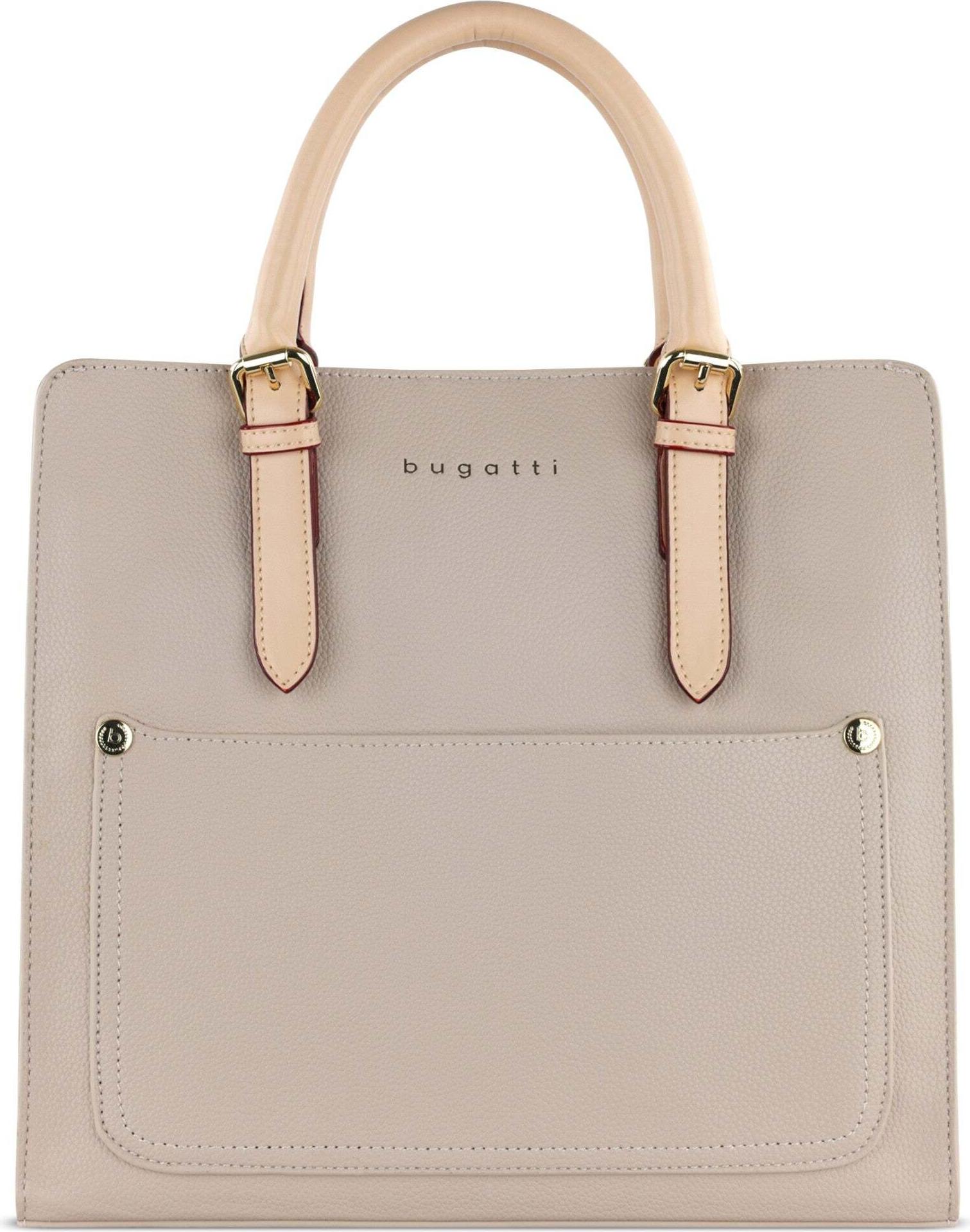 Bugatti Damen-Handtasche BELLA – Aus Echtem Rindleder, 22x6x15,5 Cm, Verstellbarer Schulterriemen, Mit Mehreren Fächern