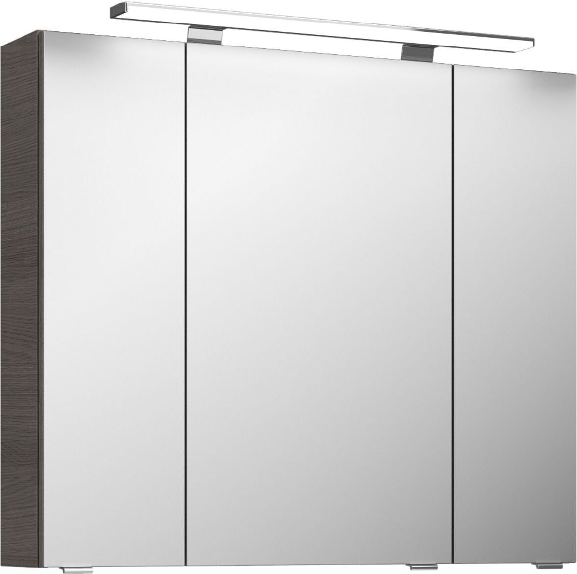 Pelipal Serie 4010 Spiegelschrank 4850.198050 Korpusfarbe Graphit Struktur quer NB 80 cm
