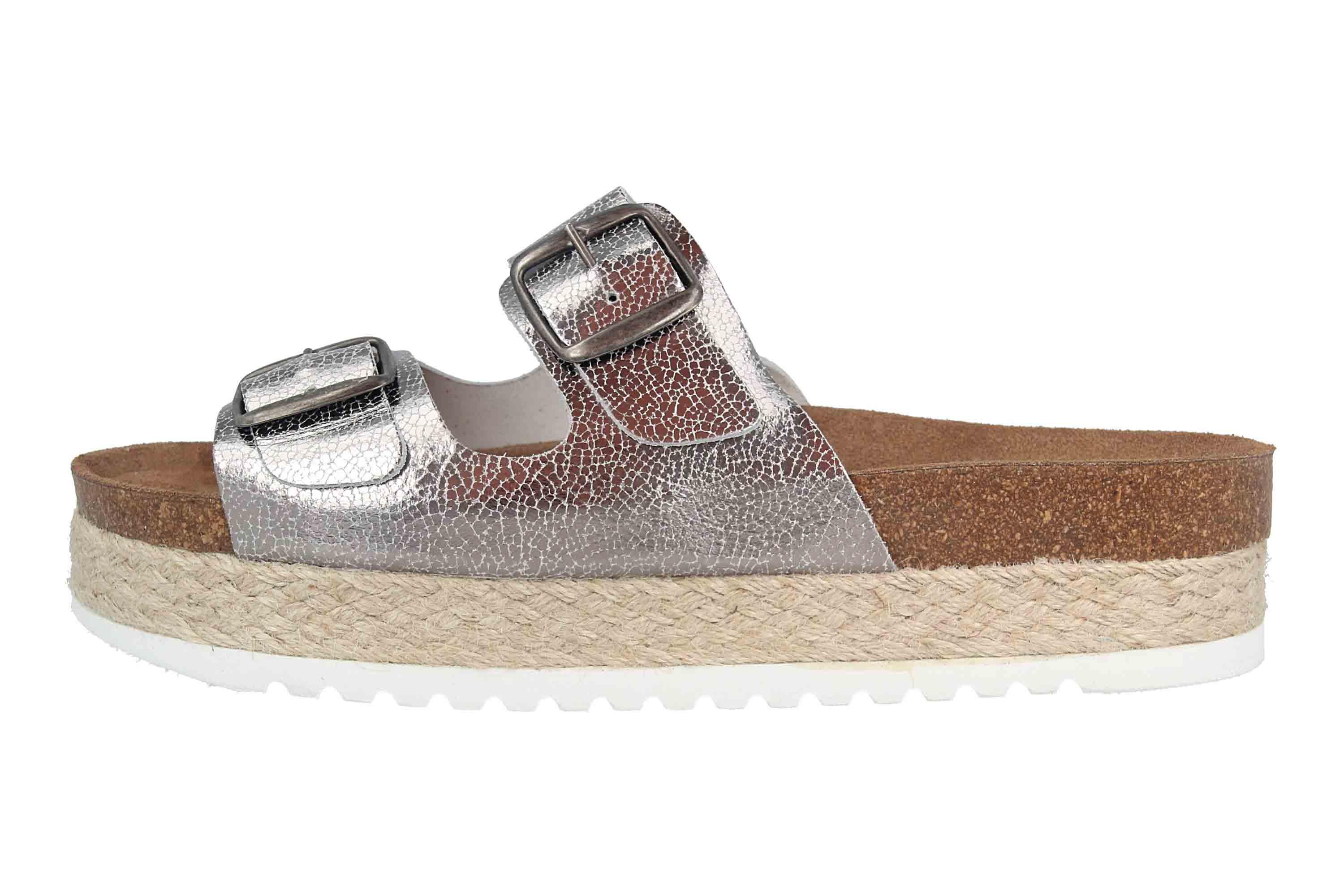 Gosch 76052 Dagmar mules in oversize silver GS2516 021 large dámske topánky