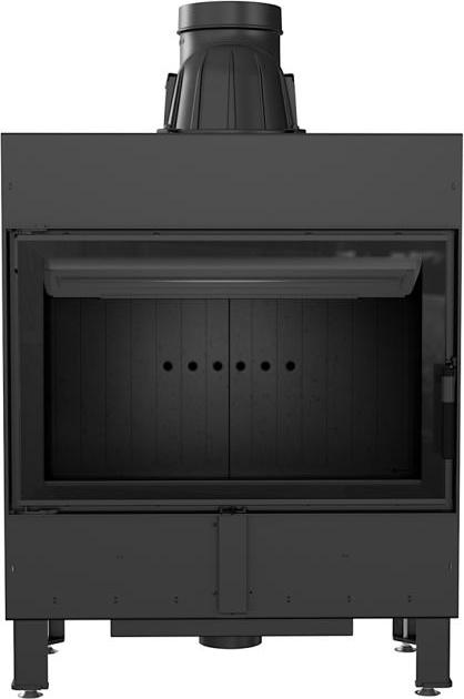 Inteligentný oceľový krb KRATKI LUCY 14 kW Ø 200 čierny thermotec MSK GLASS