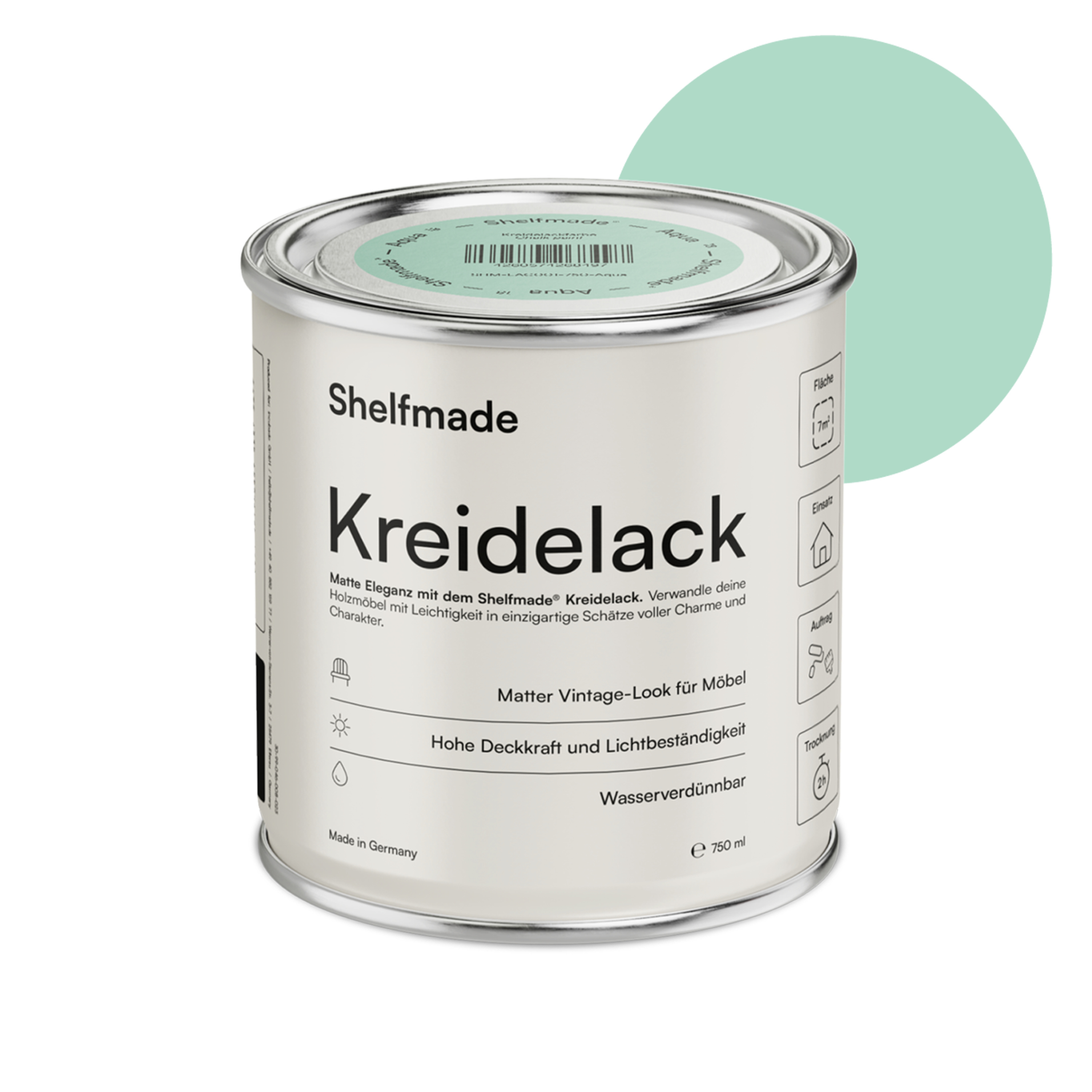 shelfmade Kreidefarbe Möbel Shabby Chic Holzlack DIY - Chalk Paint matter Look