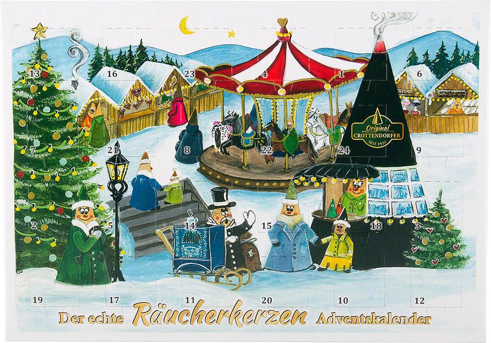 Crottendorfer Räucherkerzen-Adventskalender - 21cm von Crottendorfer CR2098