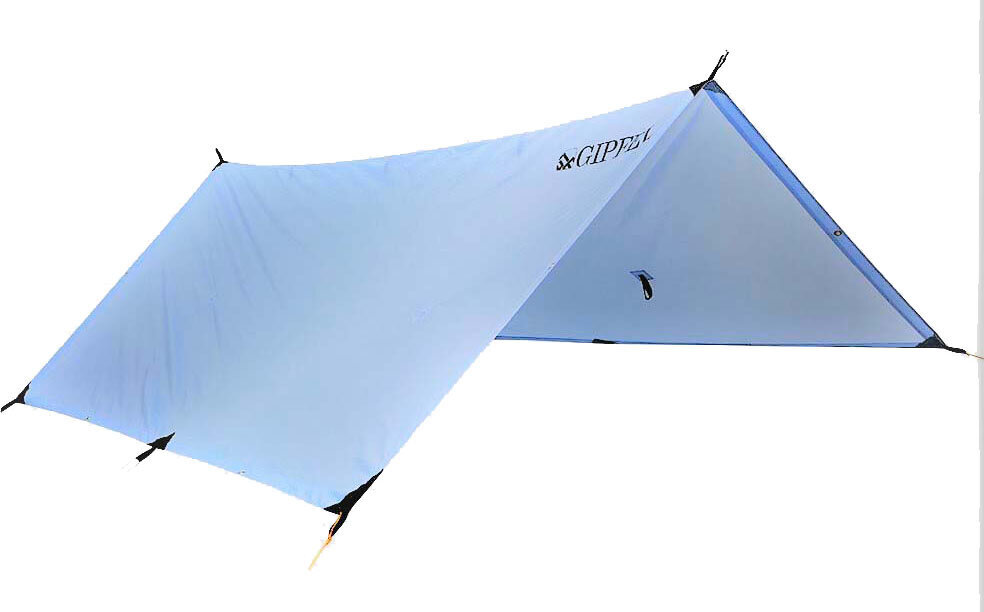 Gipfel Notfallzelt Crux, ultraleicht, 0,59 kg, 270 x 260 cm, verklebte Nähte, 1500 mm Wassersäule 33651