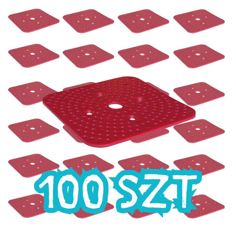 Harpun A/S Montageunterlagen SOLID bis 10 Tonnen, 100 × 100 mm, Stärke 2 mm, 100 Stück