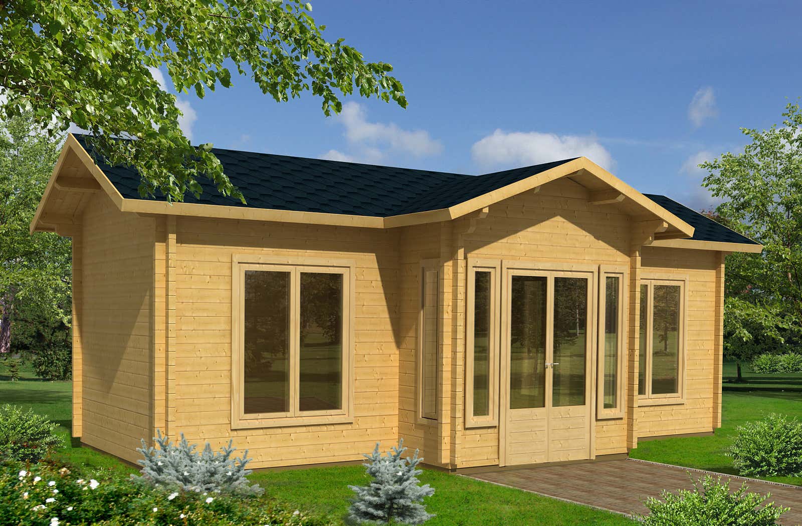 Palmako Ferienhaus Anna 26,8 m² - 70 mm