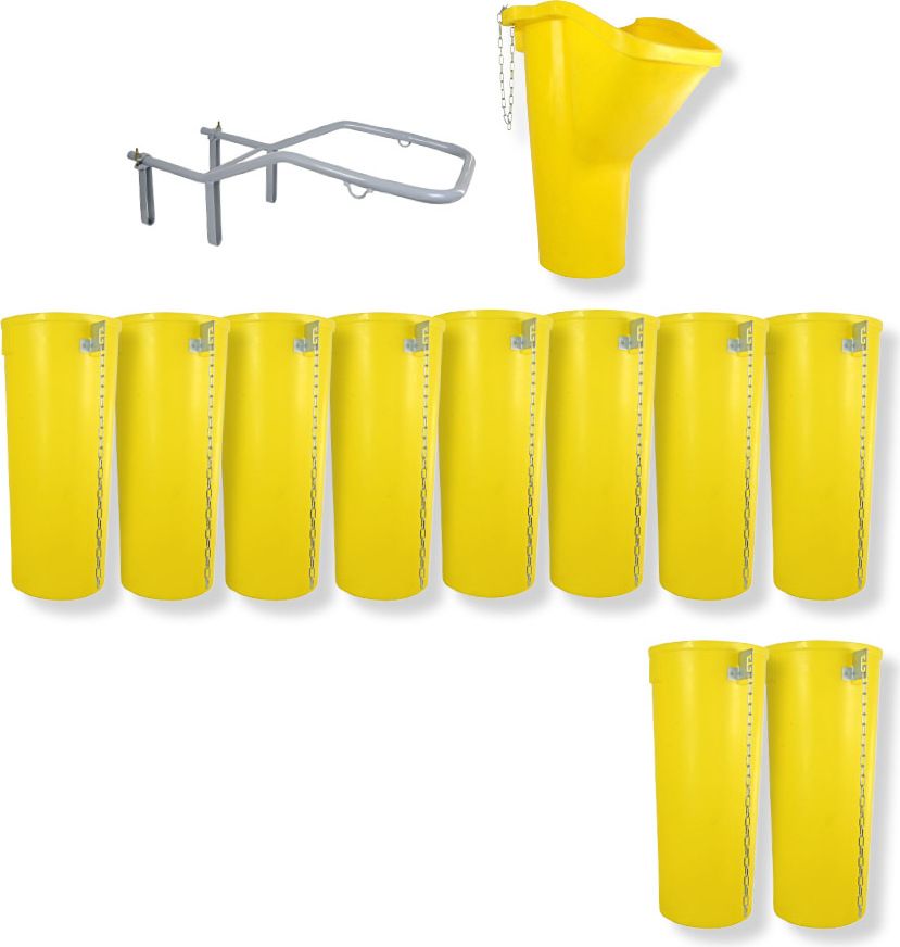 Profi Bauschuttrutsche Schuttrutsche Schuttrutschen Schuttrohr SET (12-tlg 11 m)