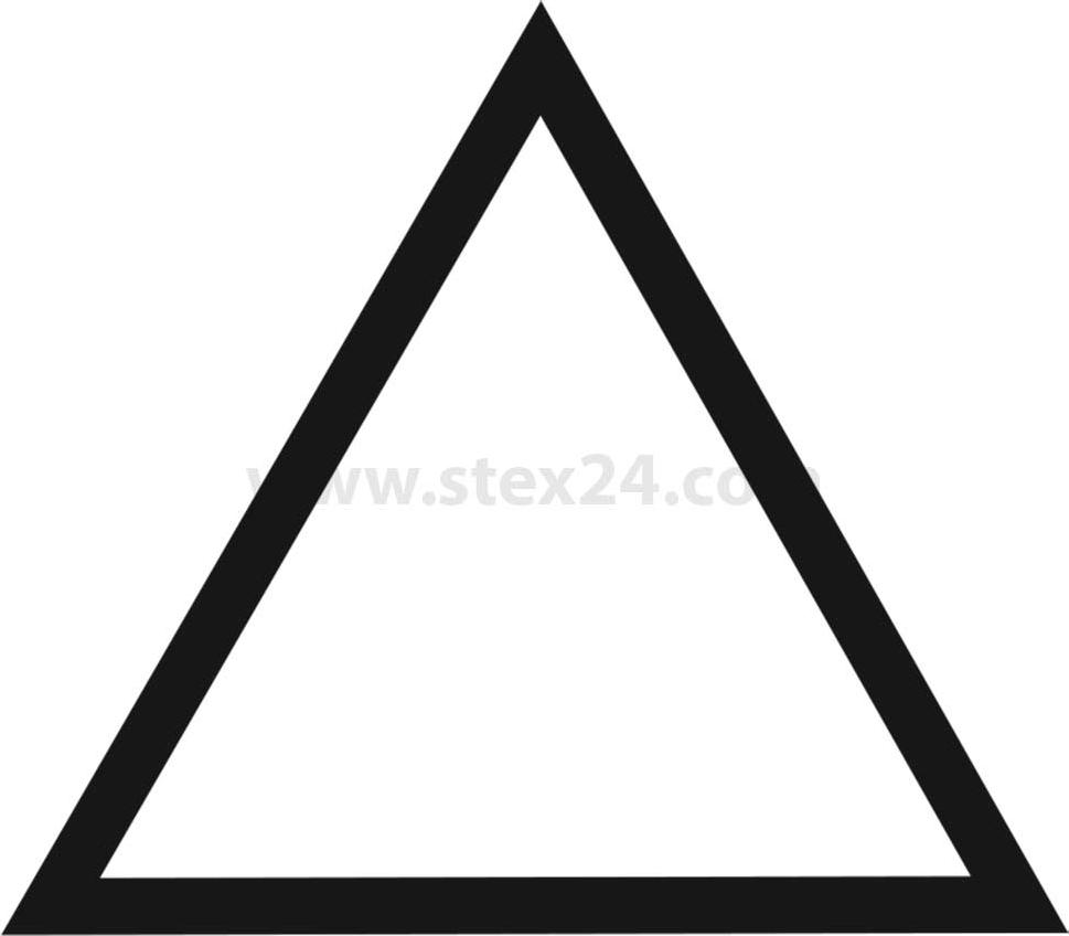 Georg Schlegel Bezeichnungsschild Grafik-Symbol Dreieck weiß - 1 Stück BSOKJ33