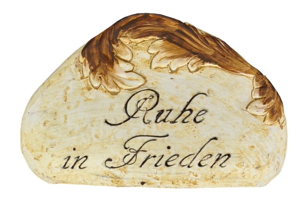 Buri Grab-Spruchstein mit Aufschrift Grabschmuck Gedenkstein Gedenktafel Grabdeko, Spruch:In Erinnerung 79509-81220-6751