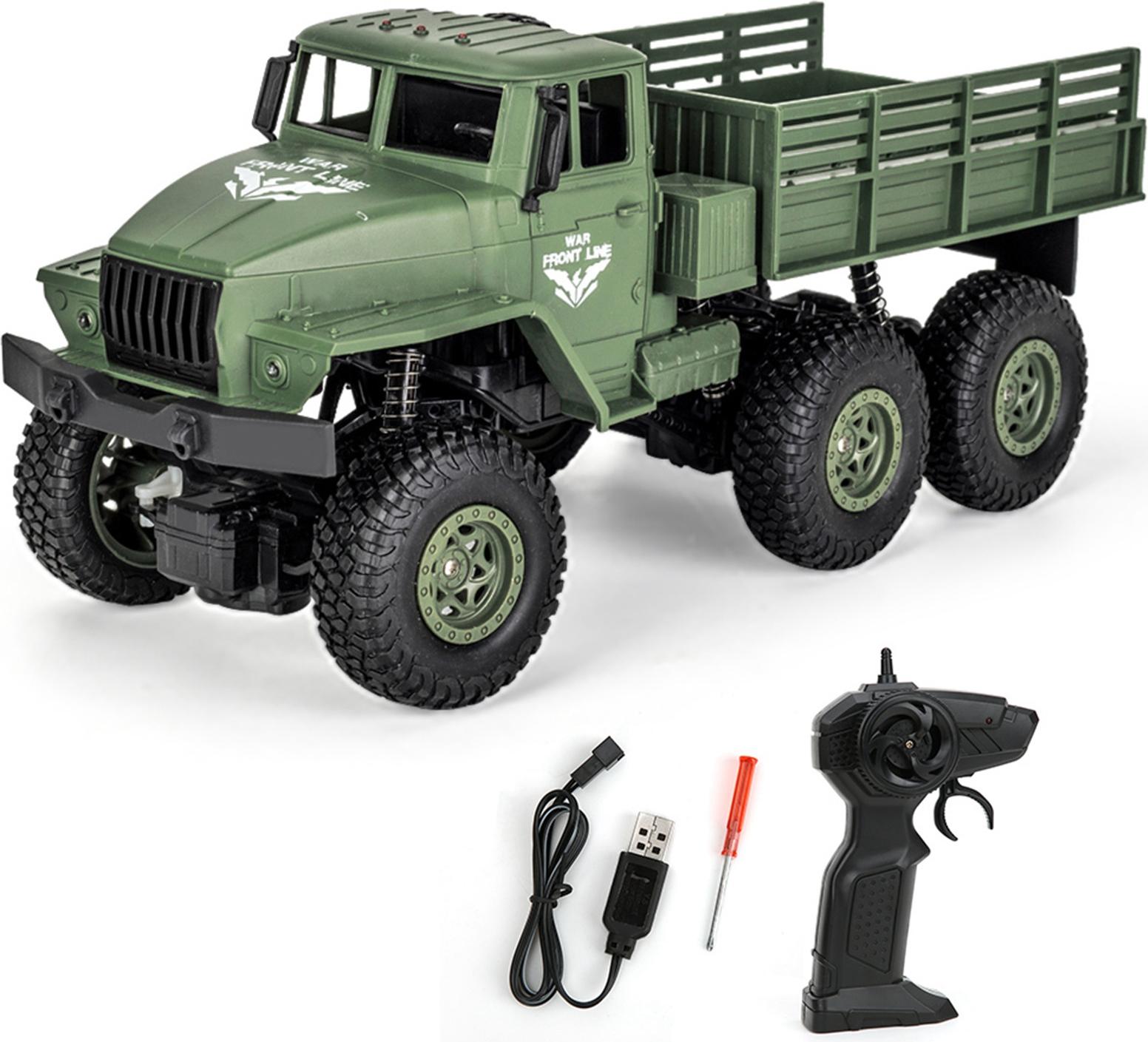 Gistuch 1/18 2,4 GHz 4WD -Fahrzeug RC Car Electric Sechsrad Simuliertes LKW -Modellspielzeugmodell Spielzeug