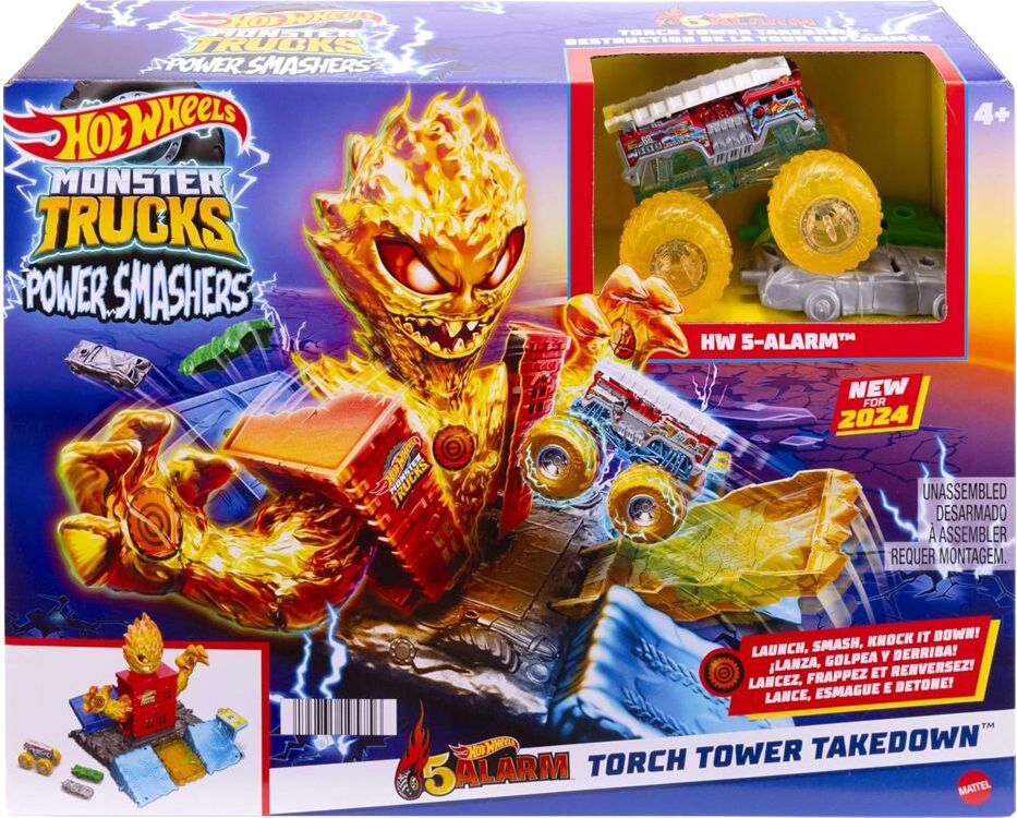 Hot Wheels Monster Trucks Arena Smashers Halbfinale-Spielset, Monstertruck, 4 Jahr(e), Kunststoff, Metall, Mehrfarbig HTP39