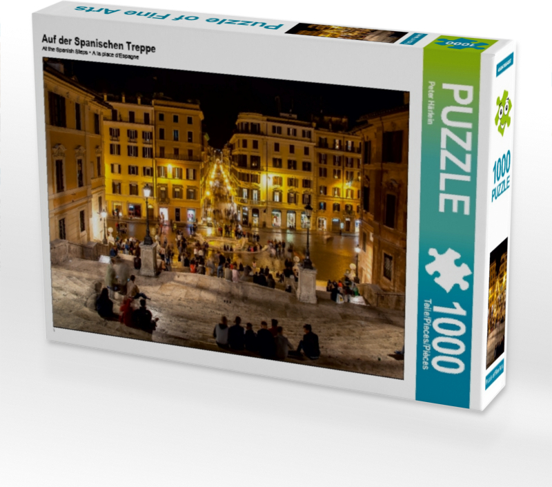 Calvendo Auf der Spanischen Treppe 1000 Teile Puzzle quer 640x480mm, Härlein Peter; 7440060