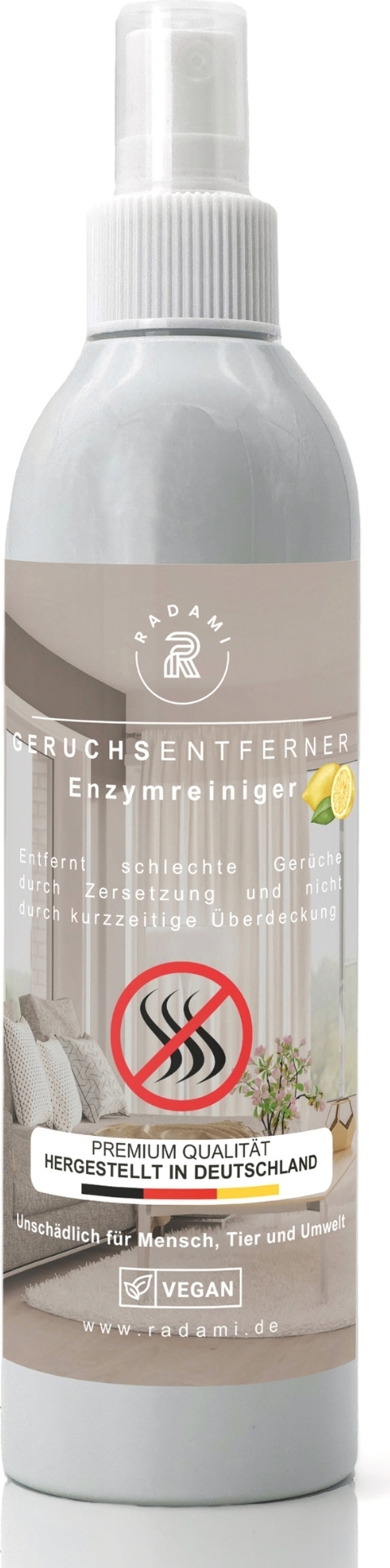 Radami 250 ml Geruchsentferner Geruchsvernichter Enzymreiniger g.schlechte Gerüche