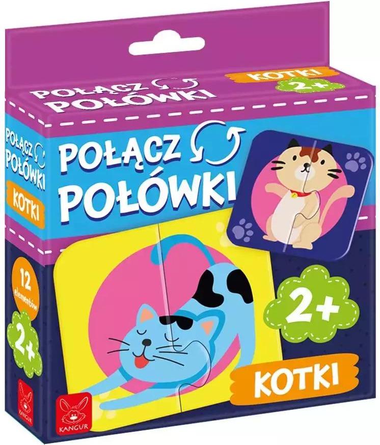 KANGURO Verbinden Sie die Hälften von Kotki 41329