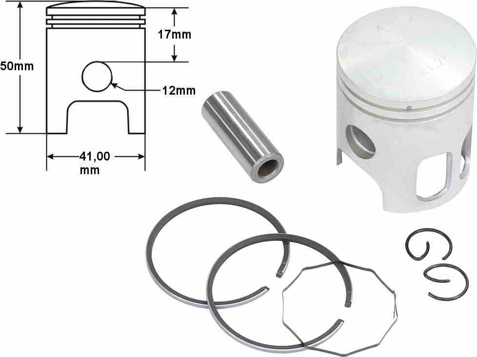 ItalyRacing Kolben Yamaha Dt 41,00 Nominal ROY00720