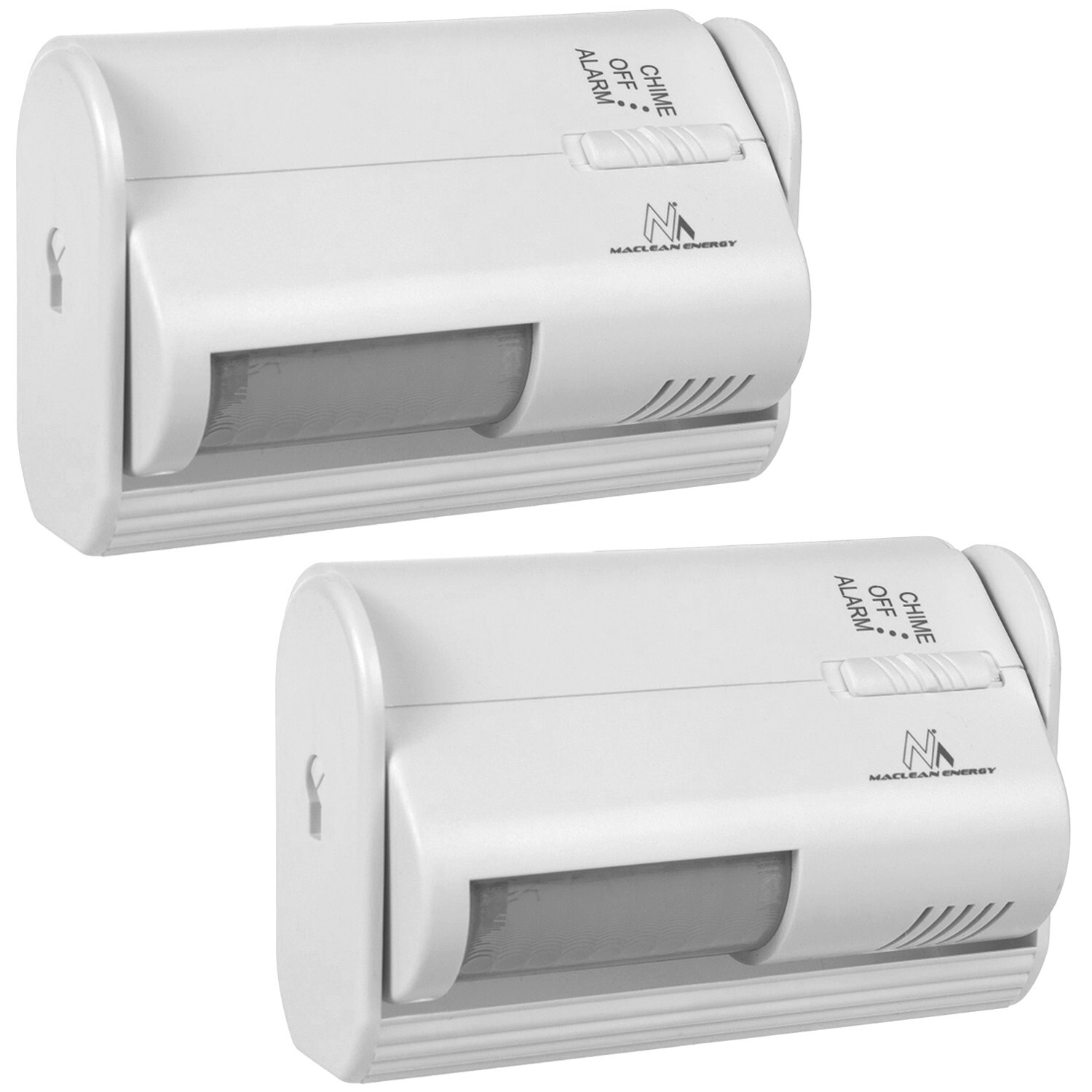 Maclean 2x Bewegungsmelder Alarm Eingangssignalisierung MCE311 W
