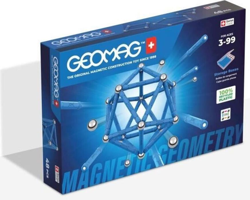 Magnetbaukasten - GEOMAG - Classic - 48 Teile - Magnetisch - Ab 3 Jahren