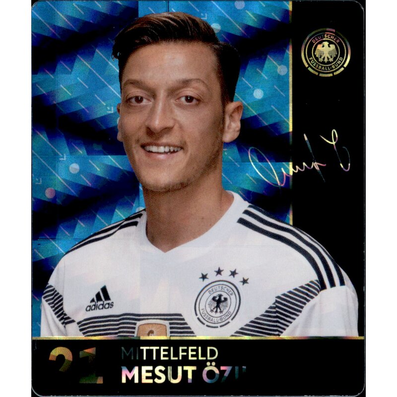21 - Mesut Özil GLITZER - REWE WM18 Sammelkarte