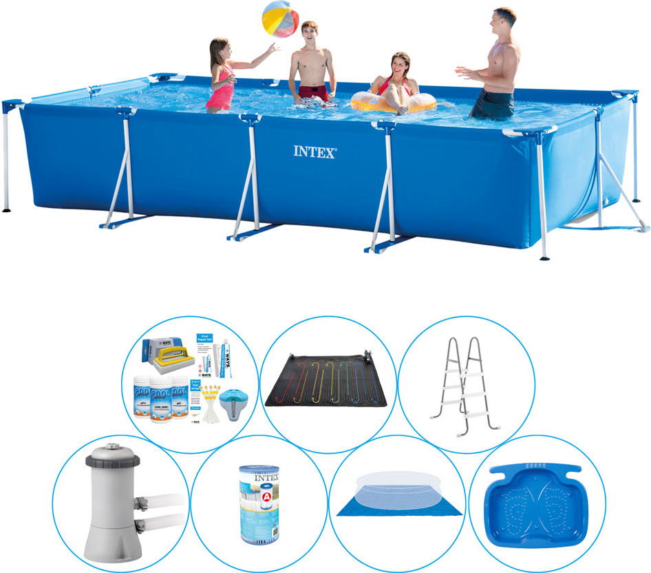 Intex Rámový bazén Rechteckig 450x220x84 cm - 8-teilig - Bazén Super Deal