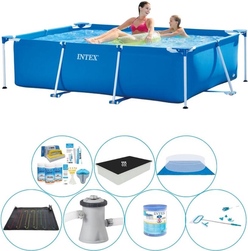 Intex Rámový bazén Rechteckig 220x150x60 cm - Bazénová súprava všetko v 1