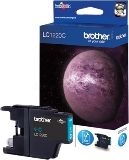 Brother LC1220CBP atramentová kazeta azúrovej farby, blister, 300 strán pre DCP-J 525 W 725 DW 925 DW MFC-J 430 W 435 W 625 DW 825 DW