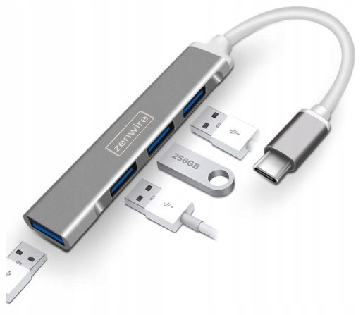 Usb-C Hub 4X Usb 3.0 Hub Replikátor Portu