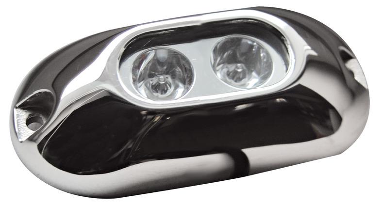 Unterwasserstrahler mit 2 blauen LEDs - Osculati 13.280.98