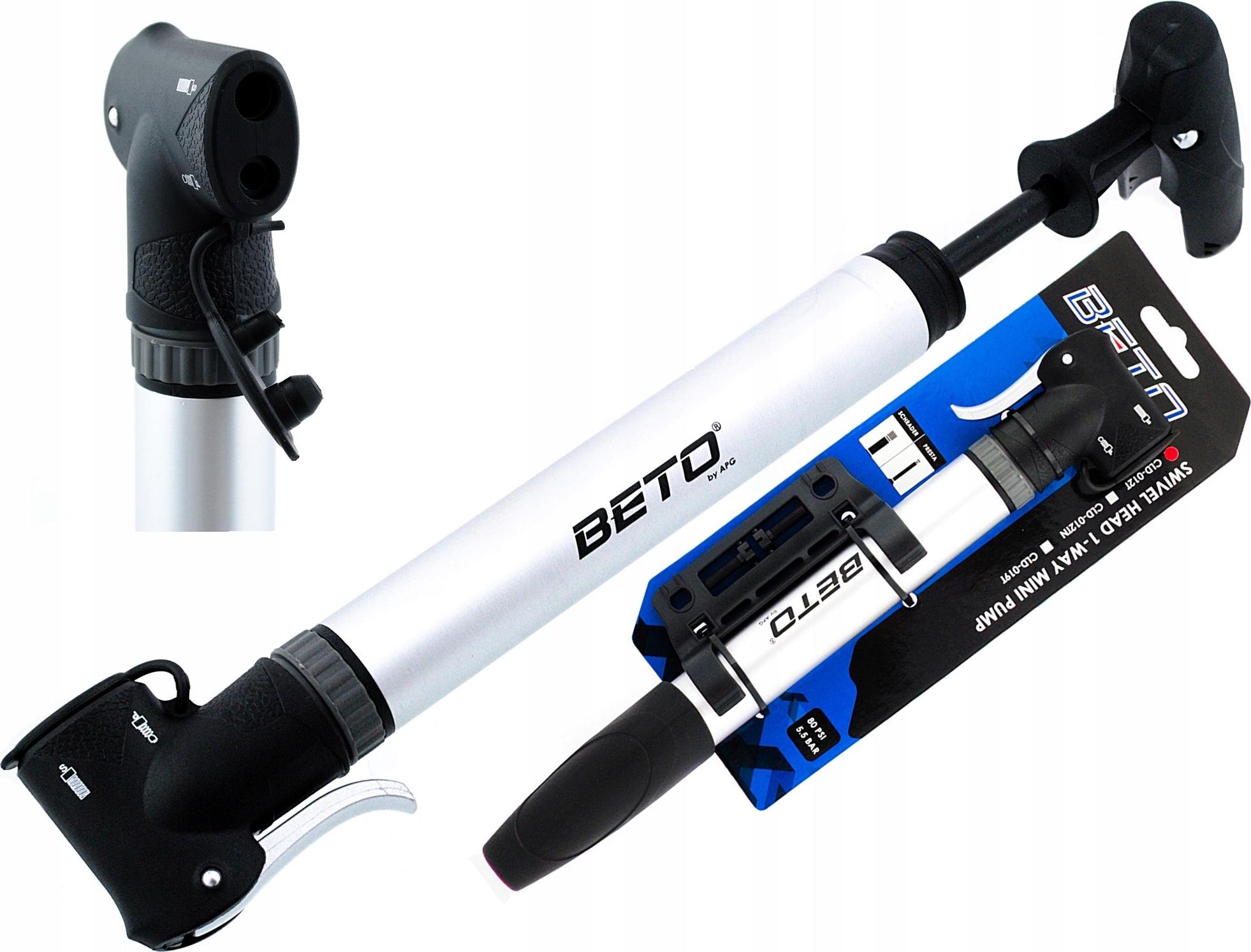 BETO 012T Fahrradpumpe FV/FV/AV mit beweglichem Kopf