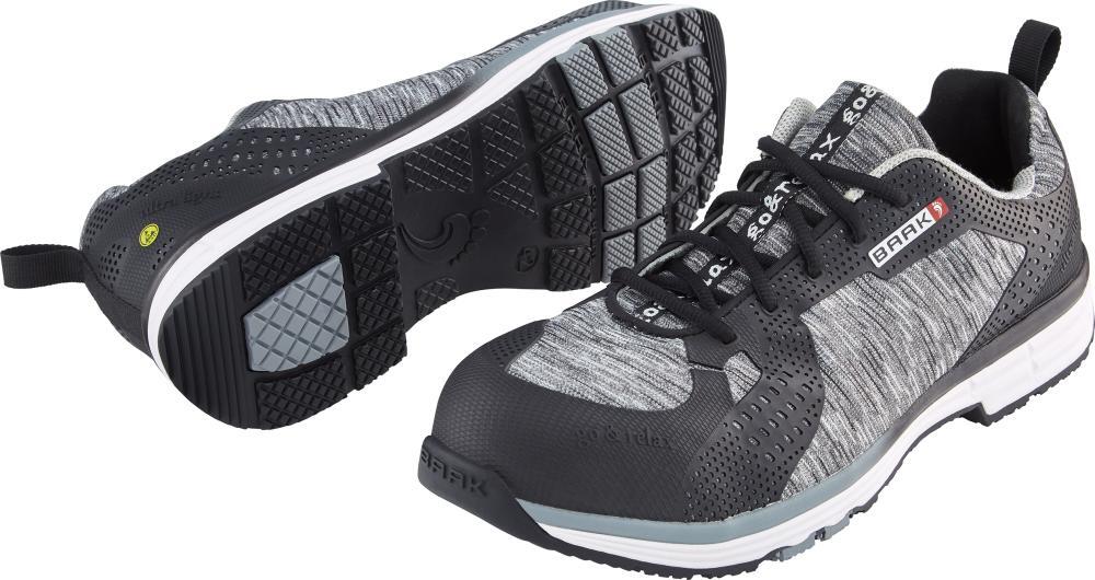 Sicherheitsschuh Conner Gr.42 grau mell. Textilmaterial S1 SRC ESD EN20345 BAAK 5001-42