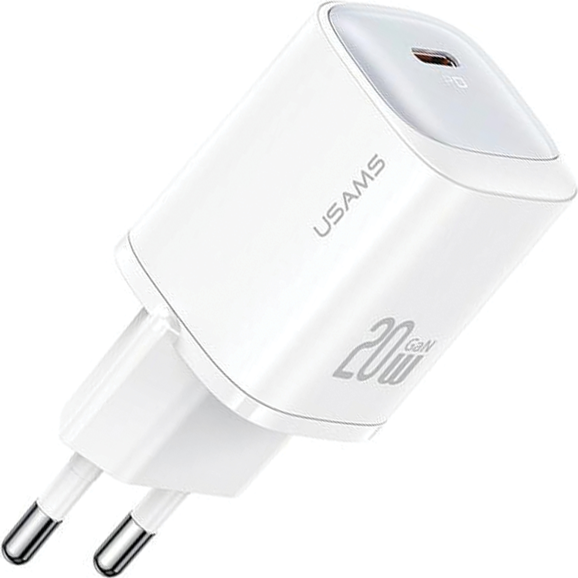 Usams Ład. Siec. Cc248 20W Gan Usb-C Fast Charging Hc Series Biały/White Cc248Tc02