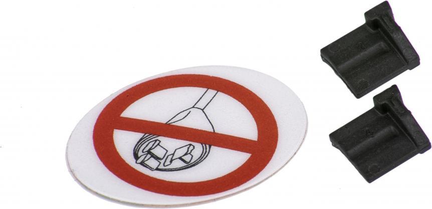Bosch Blindstopfen-Kit Ladebuchse - sicherer Verschluss für ungenutzte Anschl....