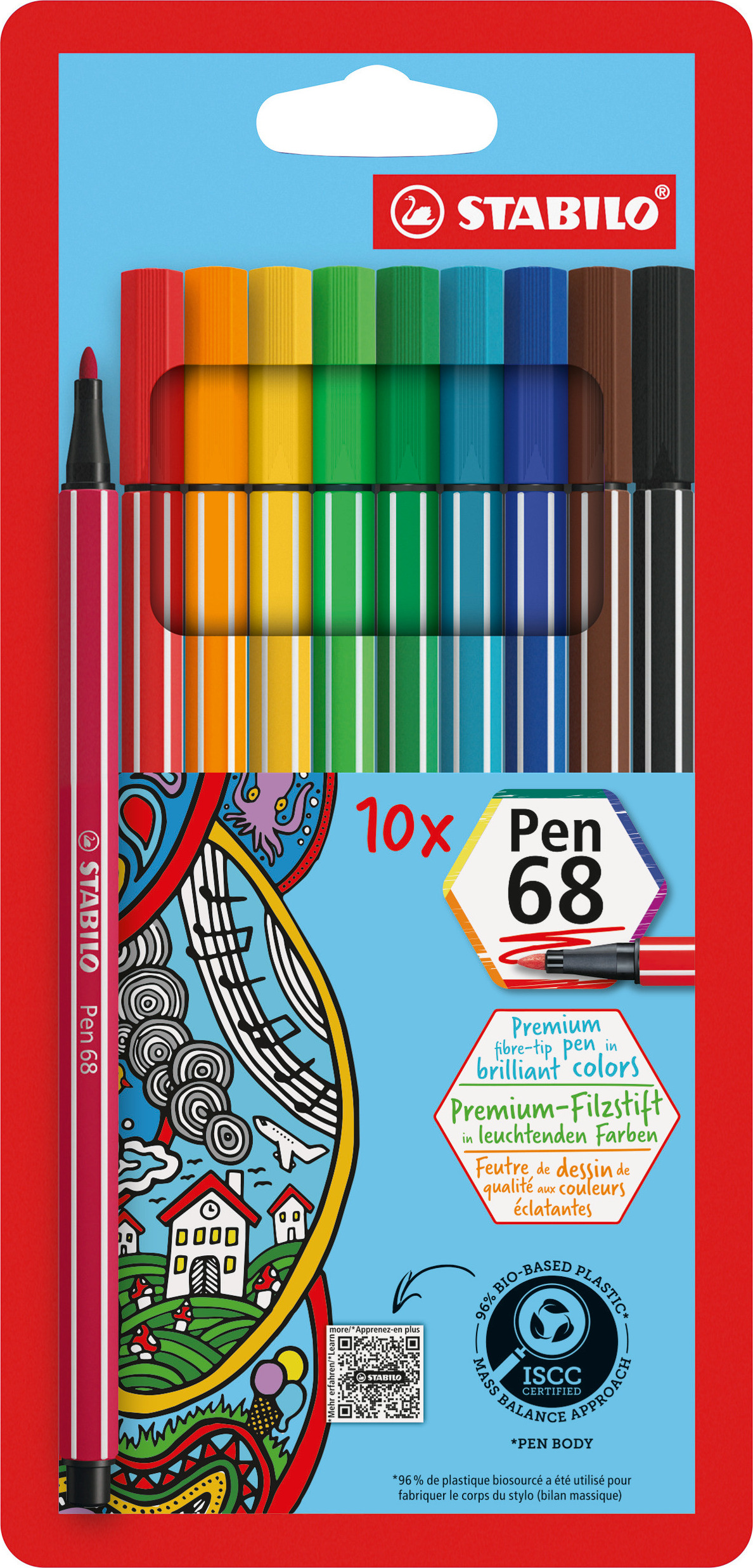 STABILO Fasermaler Pen 68, 20er Metalletui STABILO Fasermaler Pen 68, 20er Metalletui